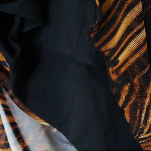 Plus Size Astarte Black and Brown Women's Tunic Top 3X - Picture 10 of 10